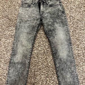 American Eagle Black Acid Wash Jeans